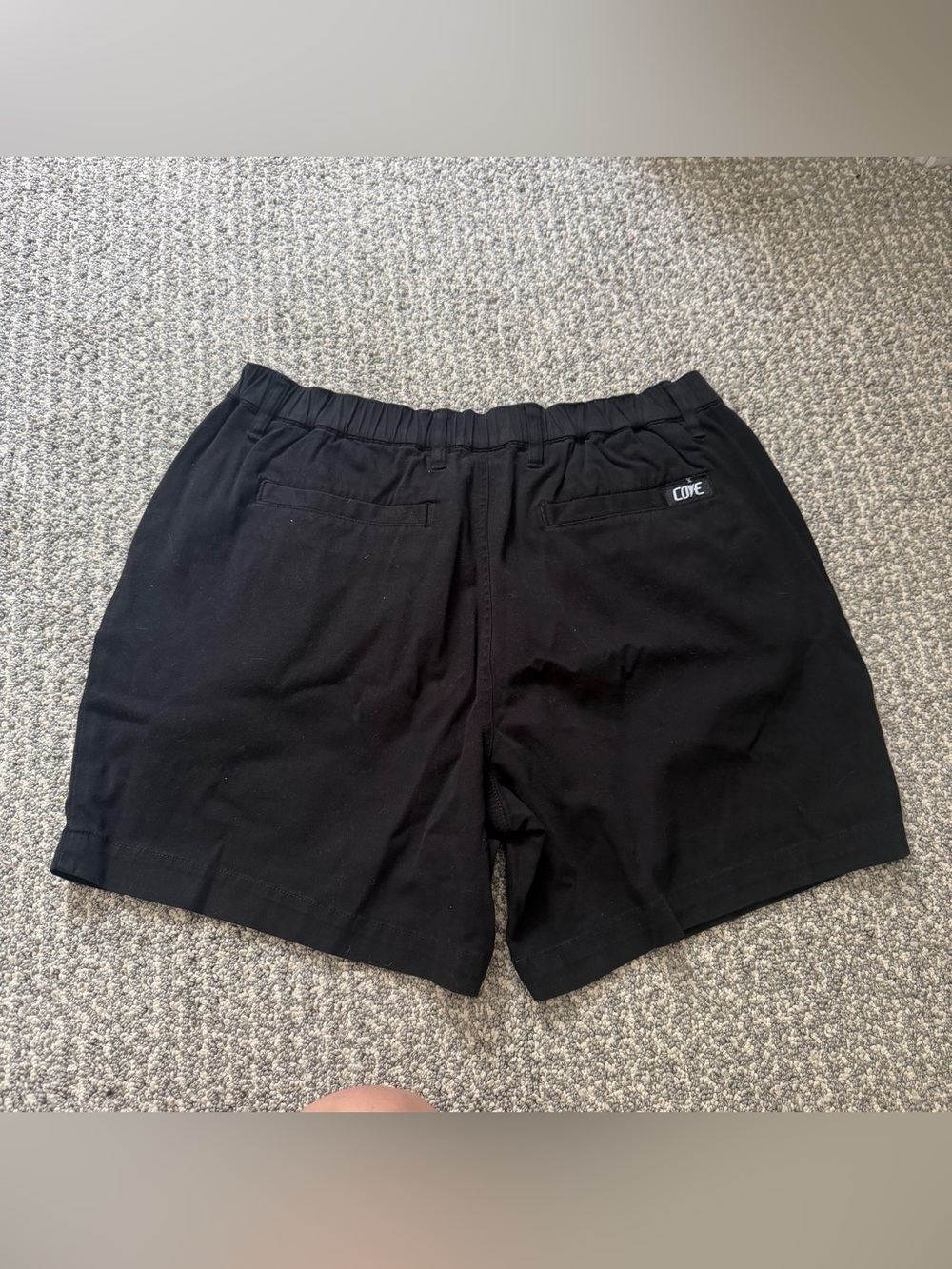 Mens Cove Black Chino Shorts New Without Tag - Picture 3 of 5